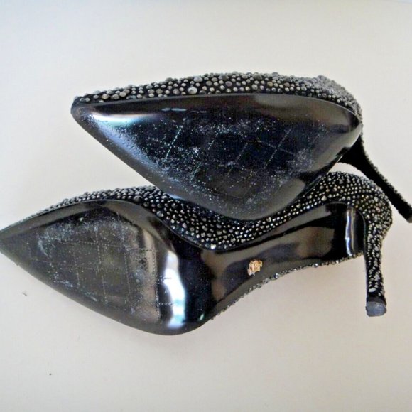 IL PASSO Designer Pumps, black, IT-40 US-9, artwork, new, evening wedding - Picture 5 of 5